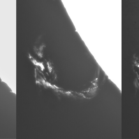 9月16日の太陽②（プロミネンス噴出時間変化）
