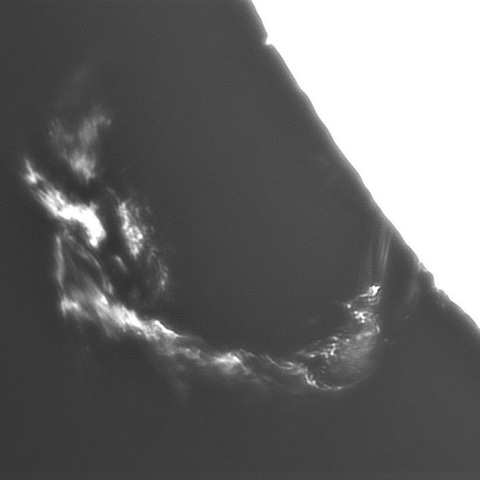 9月16日の太陽①（プロミネンス噴出）