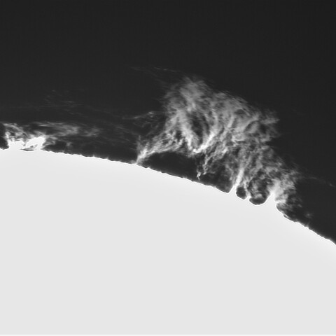 10月12日の太陽①（プロミネンス北東縁）