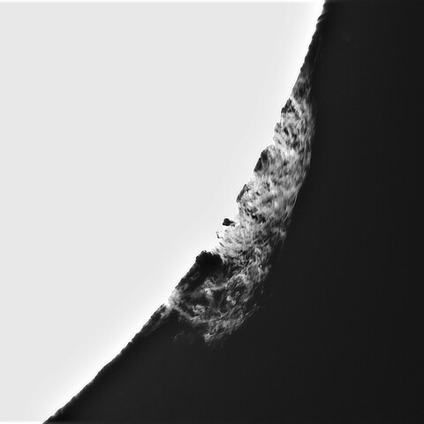 10月15日の太陽①（プロミネンス 南西縁）