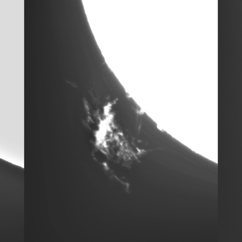 12月12日の太陽①（プロミネンス南東縁）