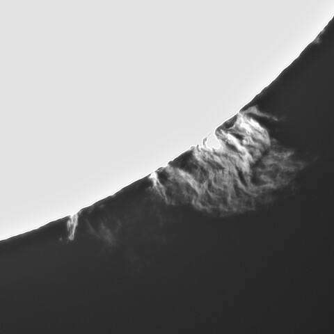 2026年　1月7の太陽①（プロミネンス南西縁）