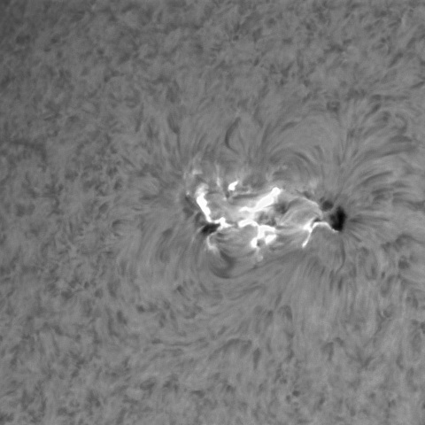 2月2の太陽①（4367，4366Xフレア）