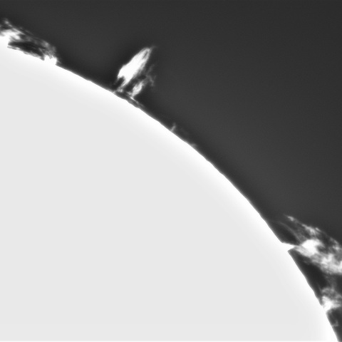 3月16日の太陽➂(プロミネンス南西縁)