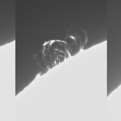 3月27日の太陽①（ポストフレアループ XLⅨ 時間変化）