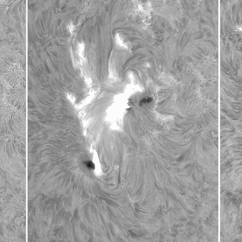 3月30日の太陽②(4405 X1.4フレア 時間変化)