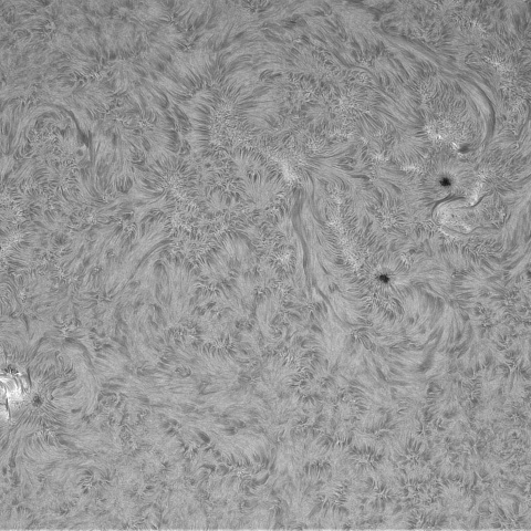 4月3日の太陽①（北西面）