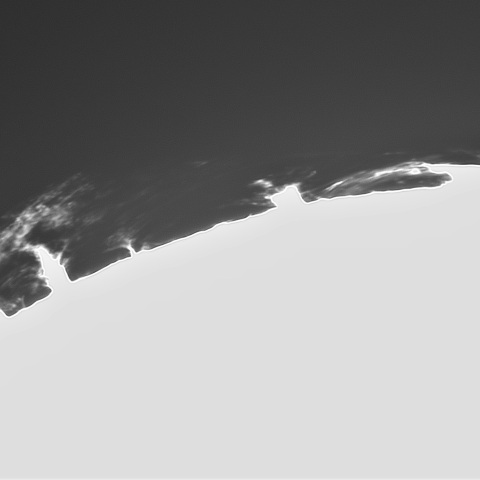 4月12日の太陽③（プロミネンス北西縁）