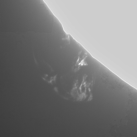 4月12日の太陽②（プロミネンス南東縁）