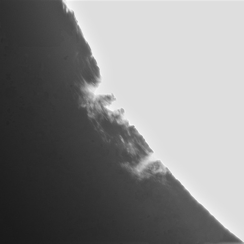 4月18日の太陽②（プロミネンス南東縁）