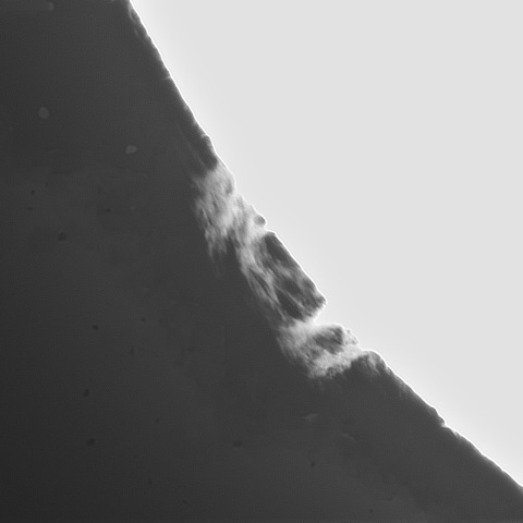 4月19日の太陽①（プロミネンス北西縁）