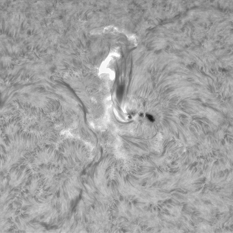 5月15日の太陽①（4436  C3.3フレア　噴出現象 ）