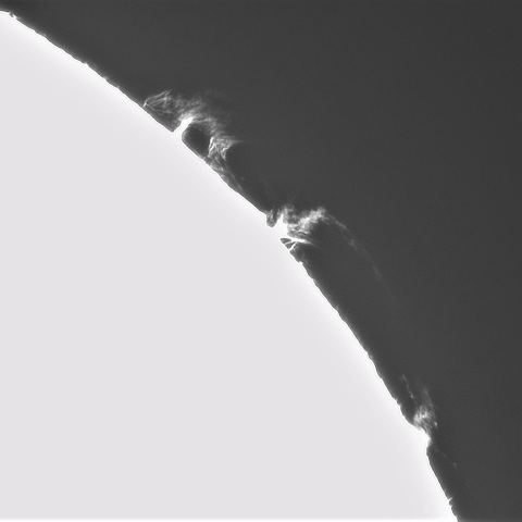 9月5日の太陽➂（プロミネンス北西縁）