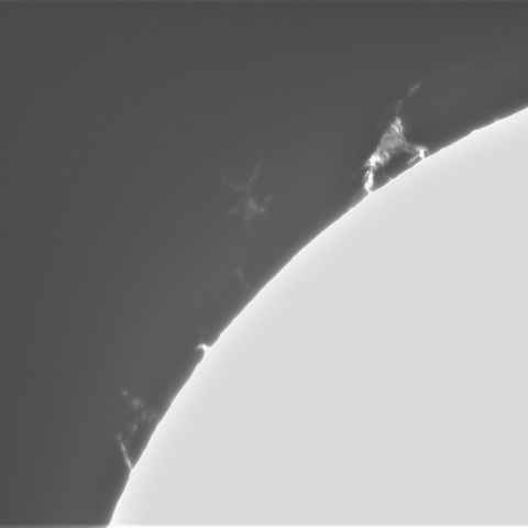 10月3日の太陽①（北東縁）