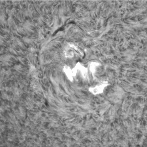 9月23日の太陽③　2871（13:40フレアリボン）