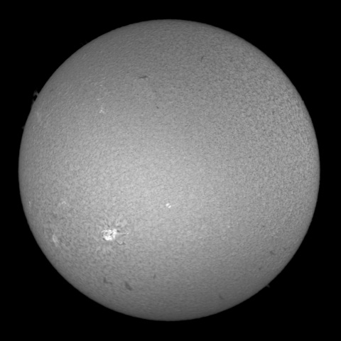 1月7日の太陽①（全正面）