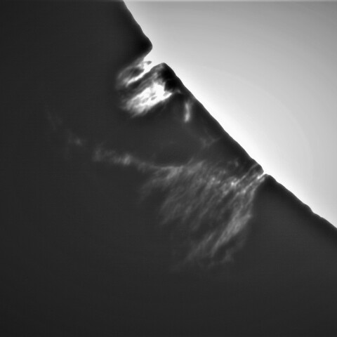 4月8日の太陽③（プロミネンス　7時方向）