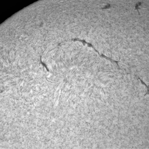 4月10日の太陽②（北半球 フィラメント）