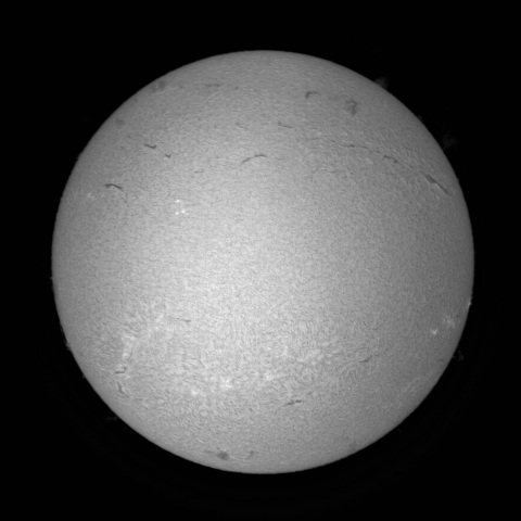 6月 7日の太陽①（前正面 ）