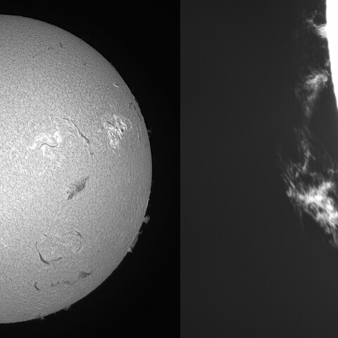 9月14日の太陽①（前正面，プロミネンス）