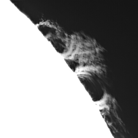 9月26日の太陽 追加（プロミネンス　北西）