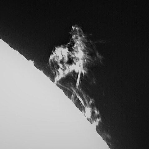 9月27日の太陽 ➀（プロミネンス　北西）