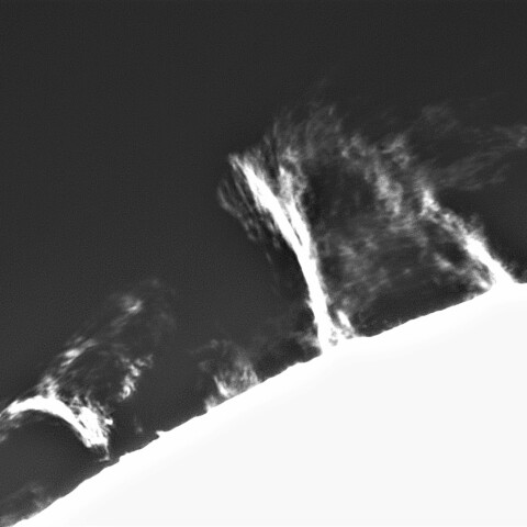 10月26日の太陽➀（プロミネンス　北東縁）