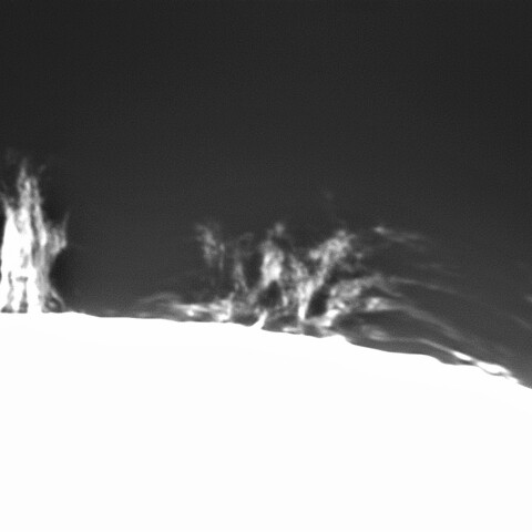 10月30日の太陽➀（プロミネンス　南西縁）