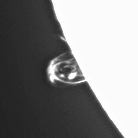 1月6日の太陽⑤（ポストフレアループⅡ  3182）