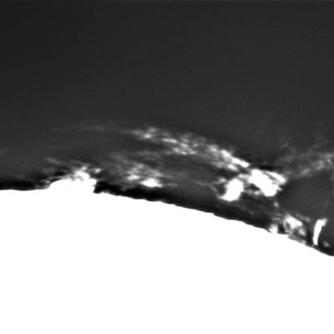 1月7日の太陽②（プロミネンス　北端部）