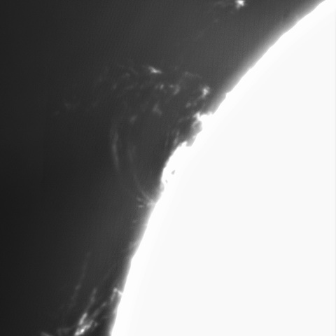 1月20日の太陽➀ （プロミネンス　北東縁）