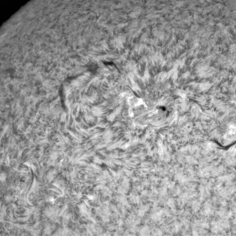 2月11日の太陽①（北東面　3224，3221,3218，3216）