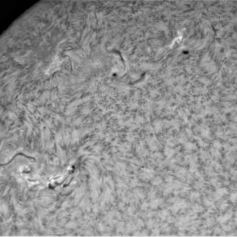 3月05日の太陽①（北東面）