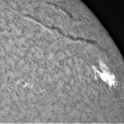 3月06日の太陽④（3243　M5.8フレア）