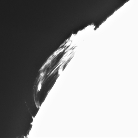 3月19日の太陽② プロミネンス 北東縁）