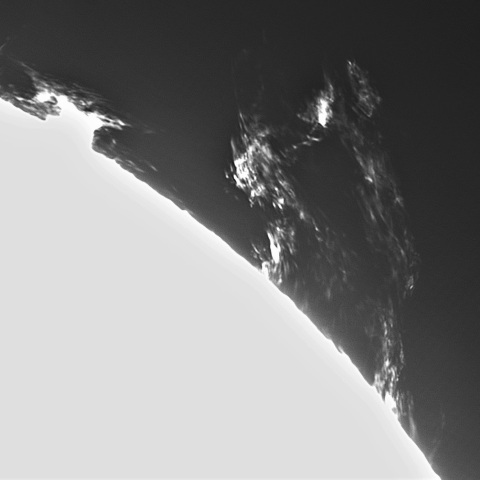 4月4日の太陽①（プロミネンス　北西縁）