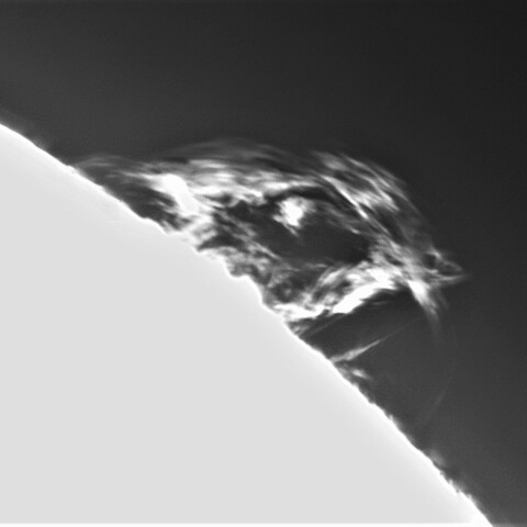 5月 3日の太陽①（プロミネンス　１時方向）