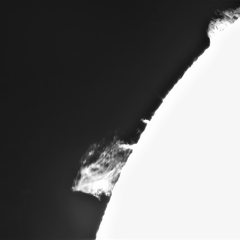 5月 5日の太陽③（プロミネンス　10時方向）