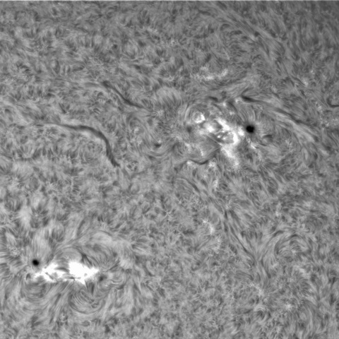 7月11日の太陽② (北西面3367,3361,3360）　