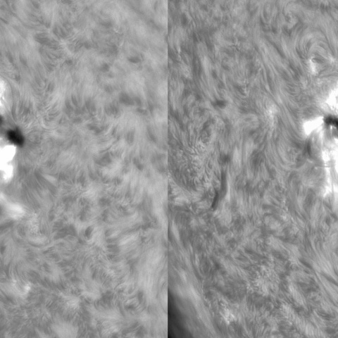8月 25日の太陽③ （M1.4フレア　3415）