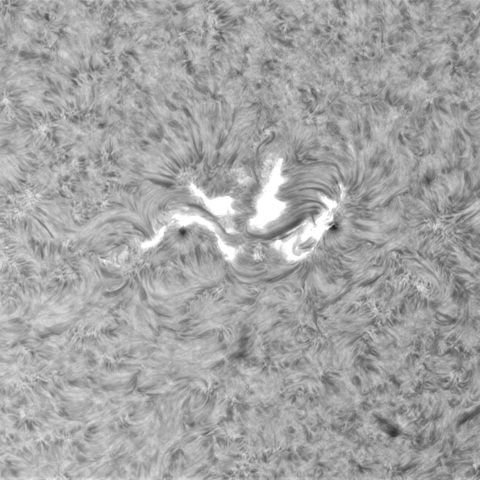 10月12日の太陽③（3460　C9.7フレア）