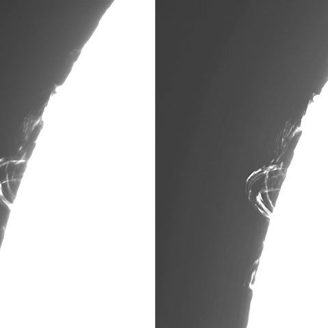 10月12日の太陽①（ポストフレアループⅩ）