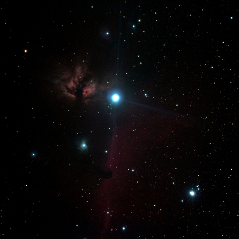 燃える木と馬頭星雲