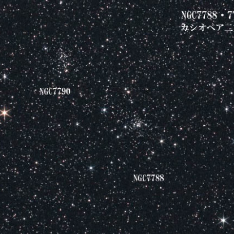 NGC7788 7790 カシオペア二重星団