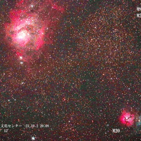 M8 干潟星雲 M20 三裂星雲