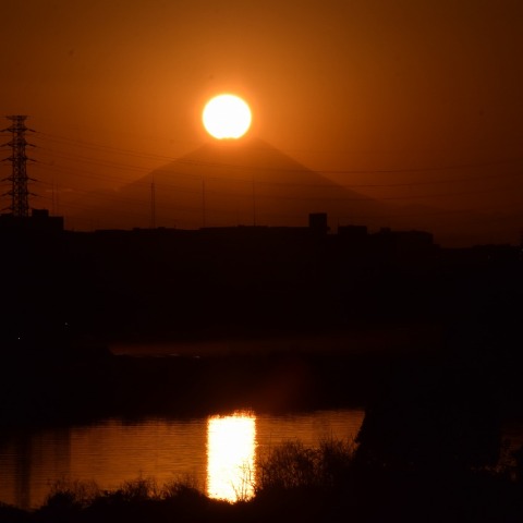 ダイヤモンド富士2024/01/06