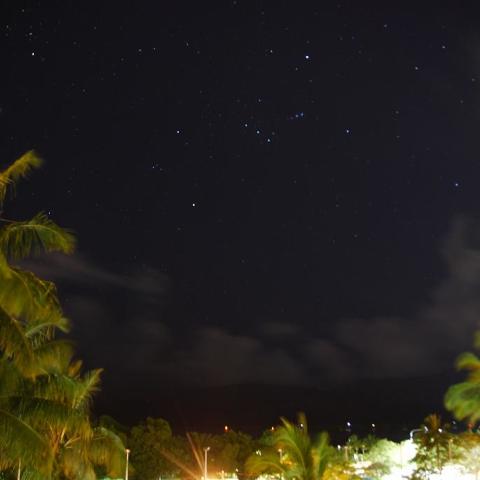 ケアンズの逆さオリオンと木星