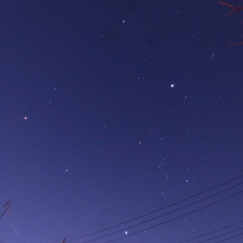 冬のダイヤモンドと木星、火星  2025/1/1