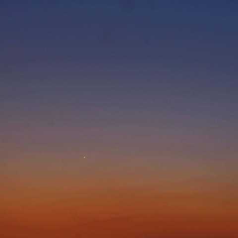 夕空の月と金星 2026/3/21