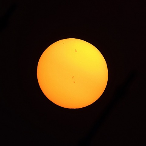 夕日の太陽面　2026/7/22